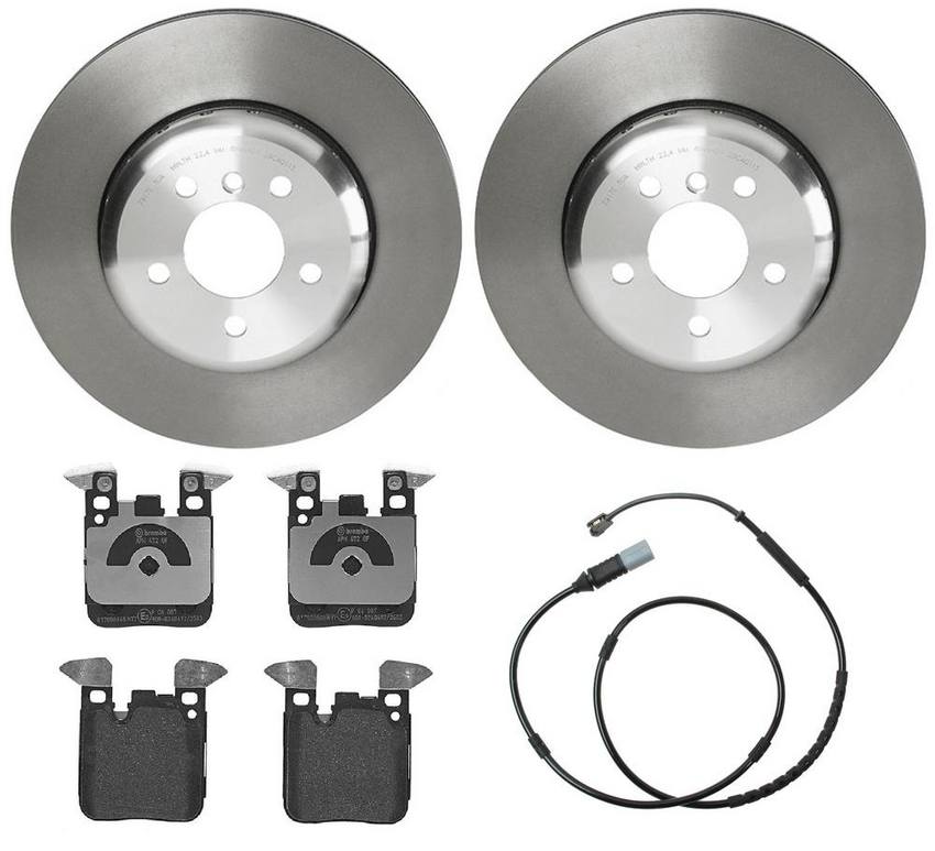 BMW Brembo Brake Kit - Pads and Rotors Rear (345mm) (Low-Met) 34356792292 - Brembo 1532301KIT